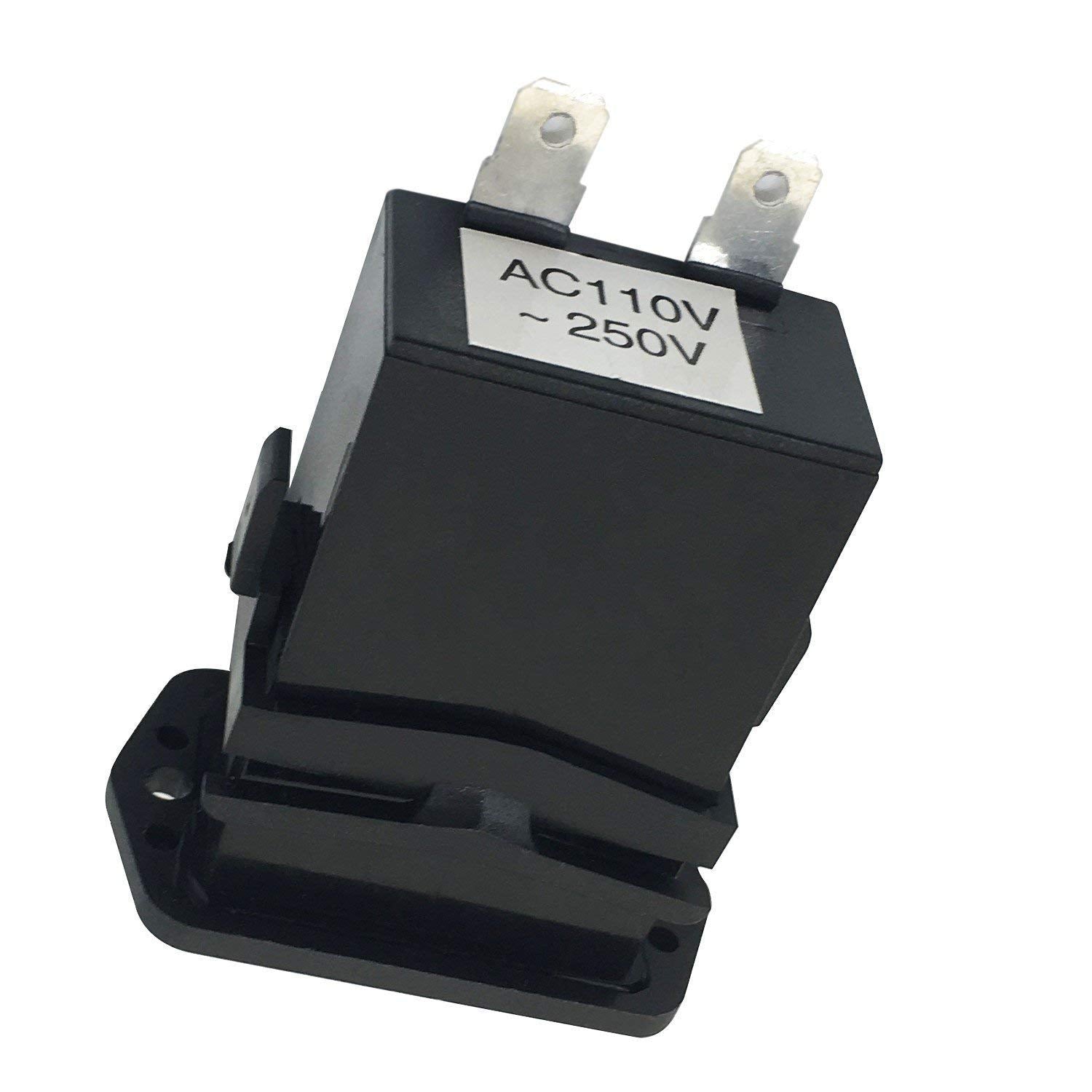 AIMILAR Mechanical Hour Meter AC 110V-250V for Small Engines, Boats, Generators and More - 6 Digit Display with Easy Installatio