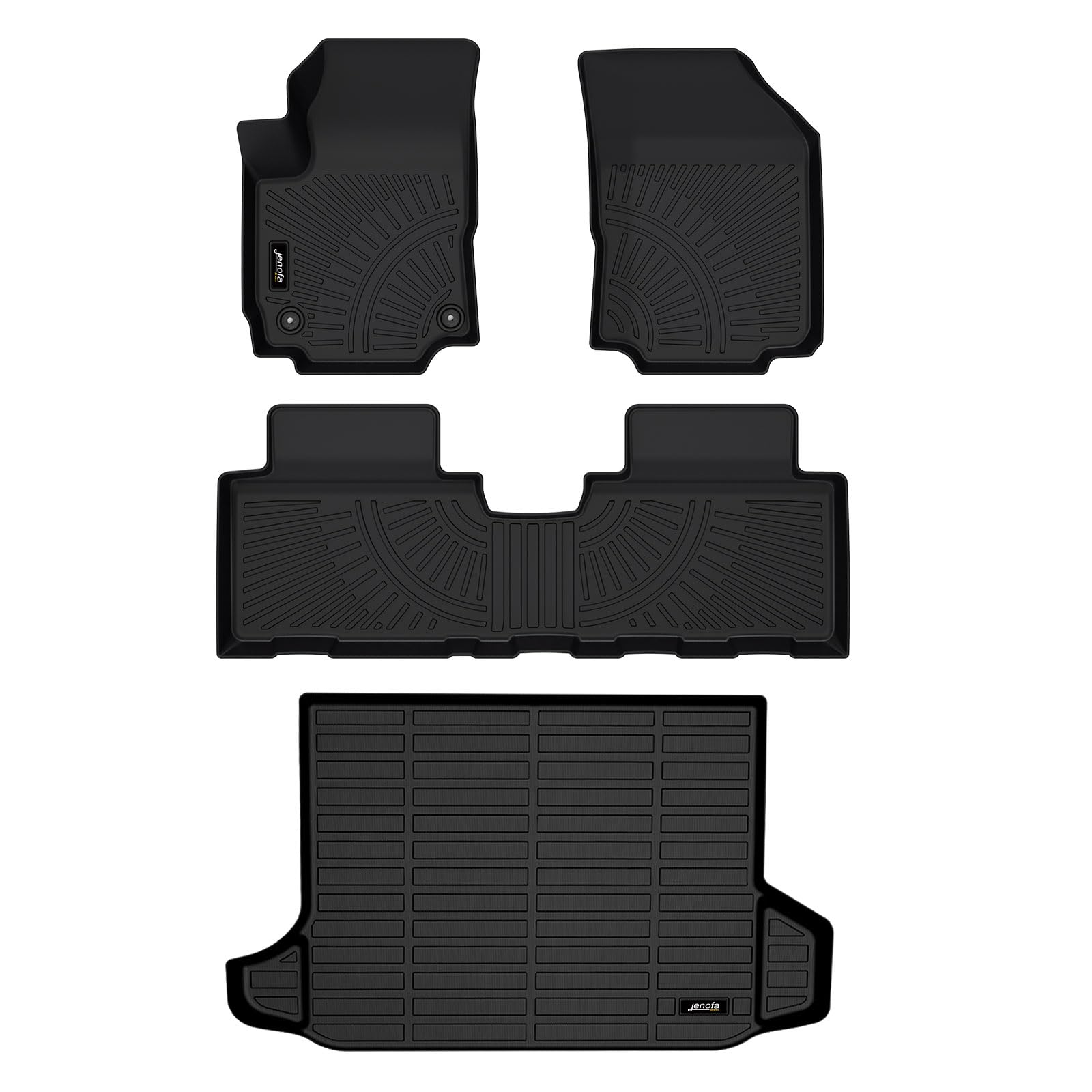 Jenofa Car Floor Mats & Cargo Liner For 2018-2024 Chevy Equinox/Gmc Terrain All Weather Car Mats Set For 2018-2024 Equinox Full 