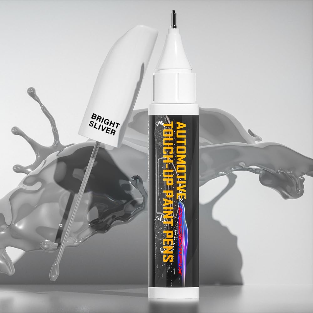 Touch Up Paint For Cars(Bright Silver), Automotive Car Touch Up Paint Pen, Two-In-One Car Paint Scratch Repair, Car Scratch Remo