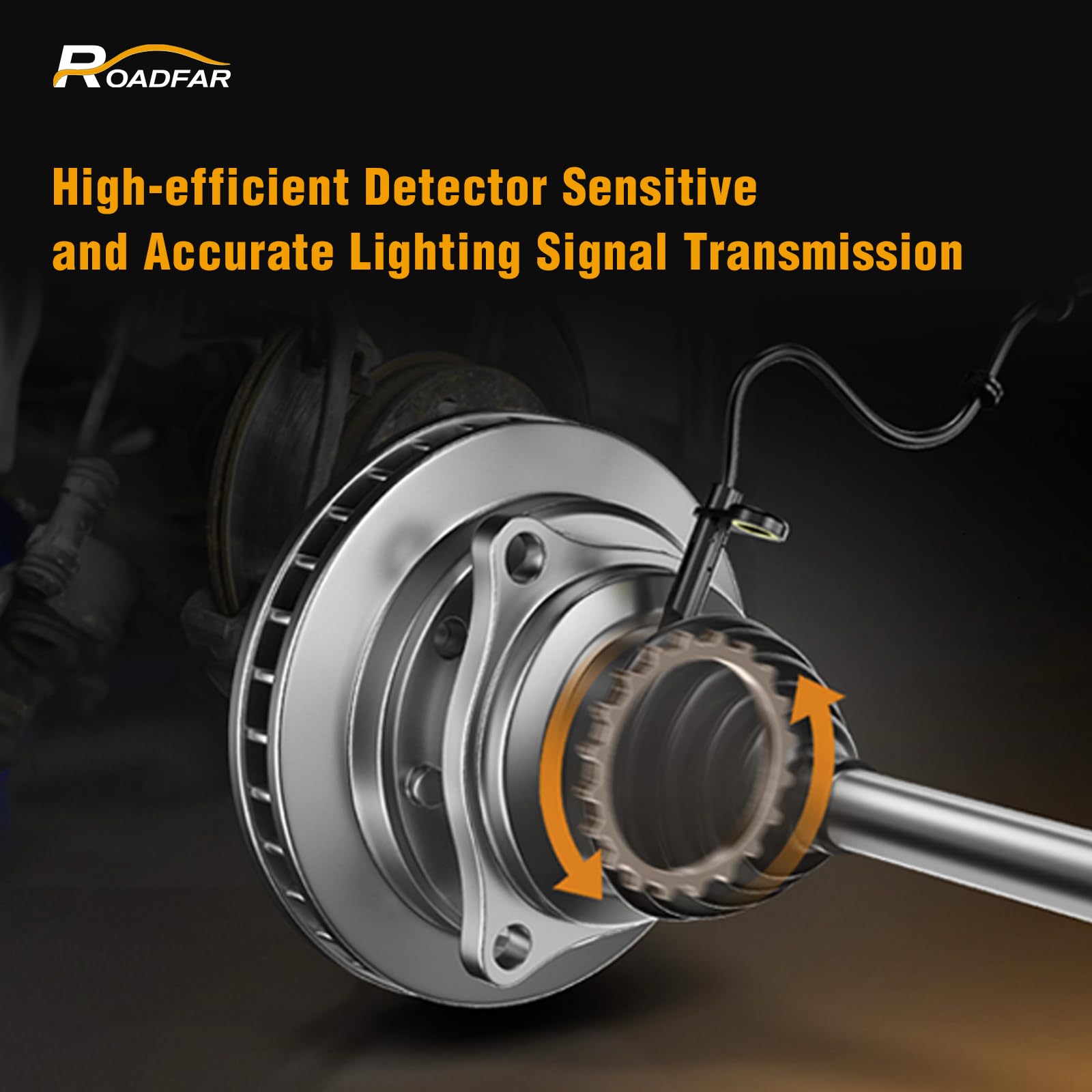 Roadfar 1 X Rear Left/Right Abs Wheel Speed Sensor Fit For Ford For F-150, For Ford F-250 Super Duty/F-350 Super Duty/For Ford F