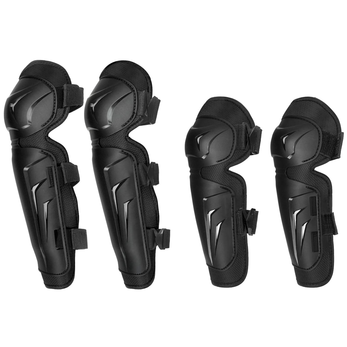 AIDY-PRO Motocross Knee Pads Motorcycle Elbow Pads, Adjustable Motorcycle Elbow Guards Leg Armor Protection, Crashproof Motocros
