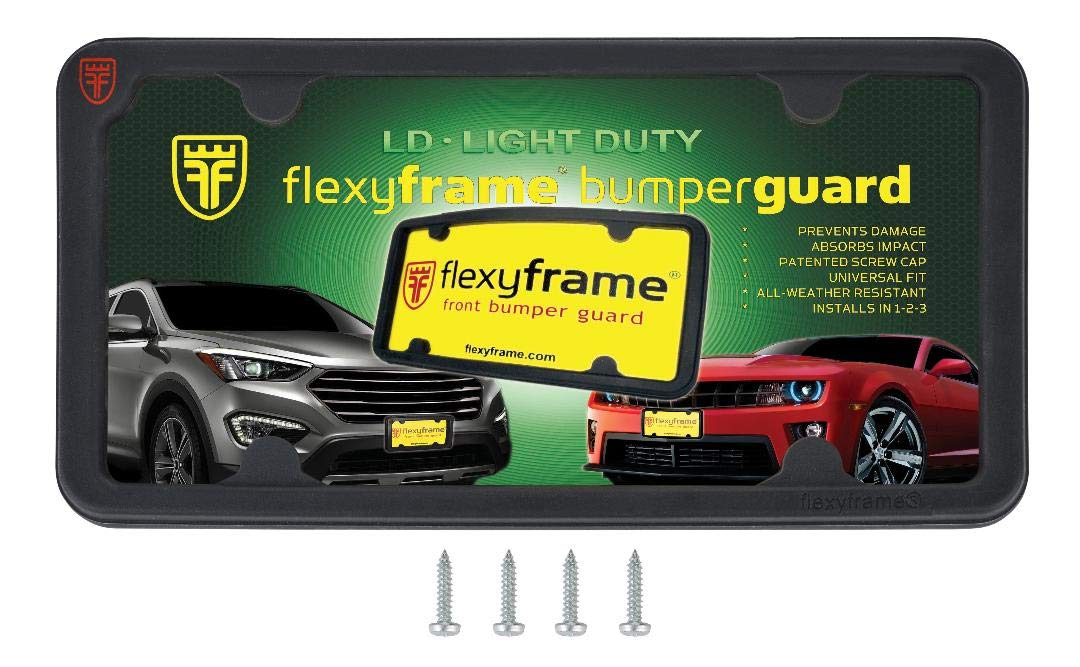Flexyframe Ld - Front Bumper Guard, Front Bumper Protection, License Plate Frame. Winner Of Popular Mechanics Editors Choice Awa