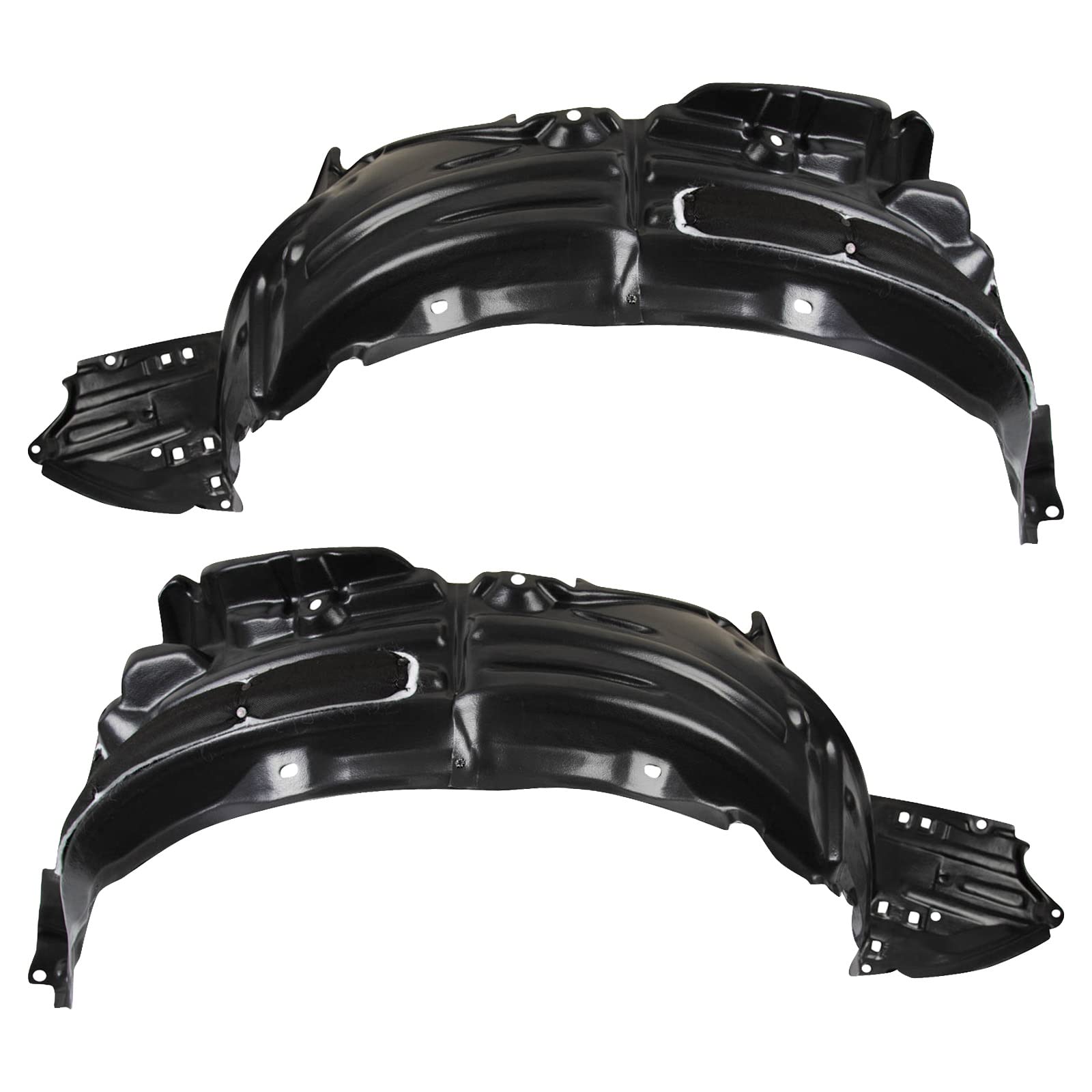 Trq Inner Fender Liner Set Compatible With 2018 Toyota C-Hr To1248218 To1249218