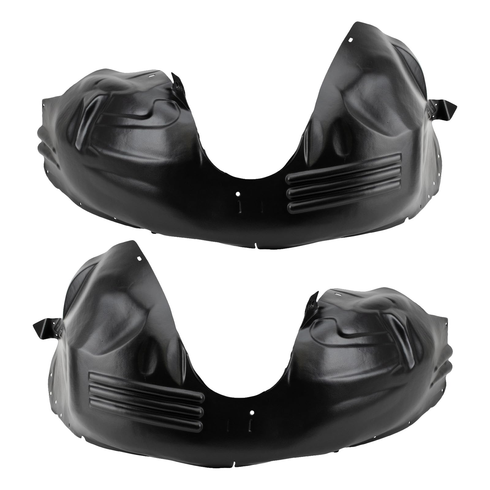 Trq Front Inner Fender Liner Set Compatible With 2010-2019 Ford Taurus Fo1248144 Fo1249144