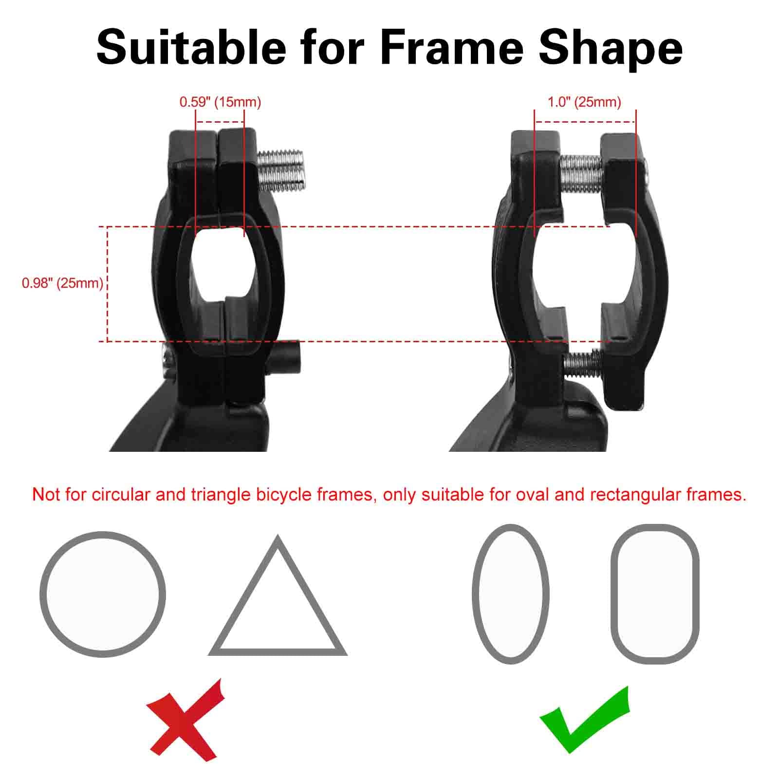 Cyfie Bike Kickstand, Universal Rear Side Bicycle Kickstands For 24 26 27 29 Inch (Black For 24-29 Inch Bike Wheel)