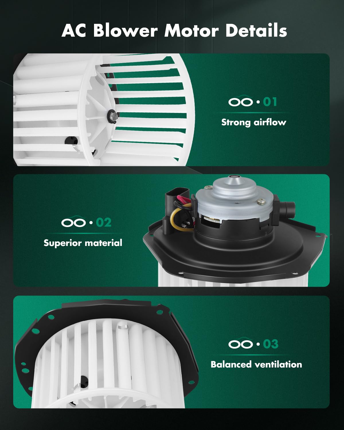 Scitoo Hvac 700092 Blower Motor Fit For 1988-1990 Buick Station Wagon/1996-2005 Chevy Astro/1995-1997 Chevy Blazer S10/1989-92 F