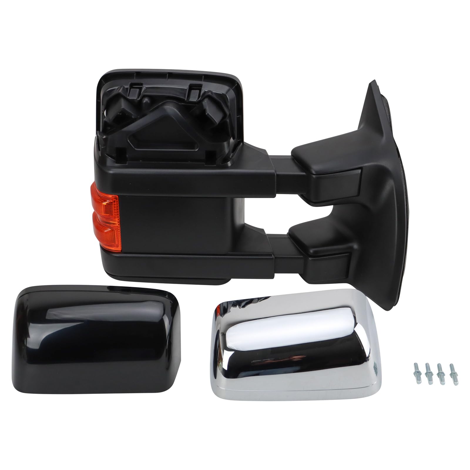 Trq Right Mirror With Heat Power Folding Passenger Side Compatible With 2008 Ford F-250 Super Duty F-350 Super Duty Fo1321427