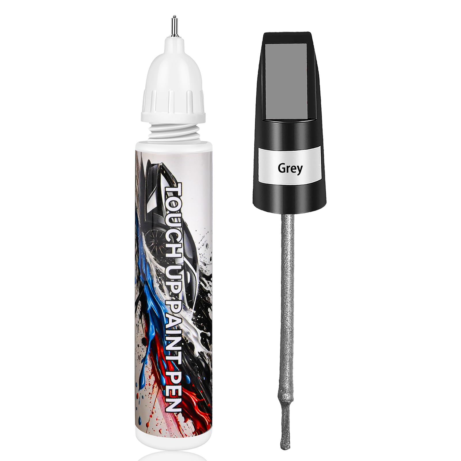 Grey Touch Up Paint for Cars, Car Paint Scratch Repair, Auto Paint Repair Pen, Professional Automotive Scratch Remover, Color Ac