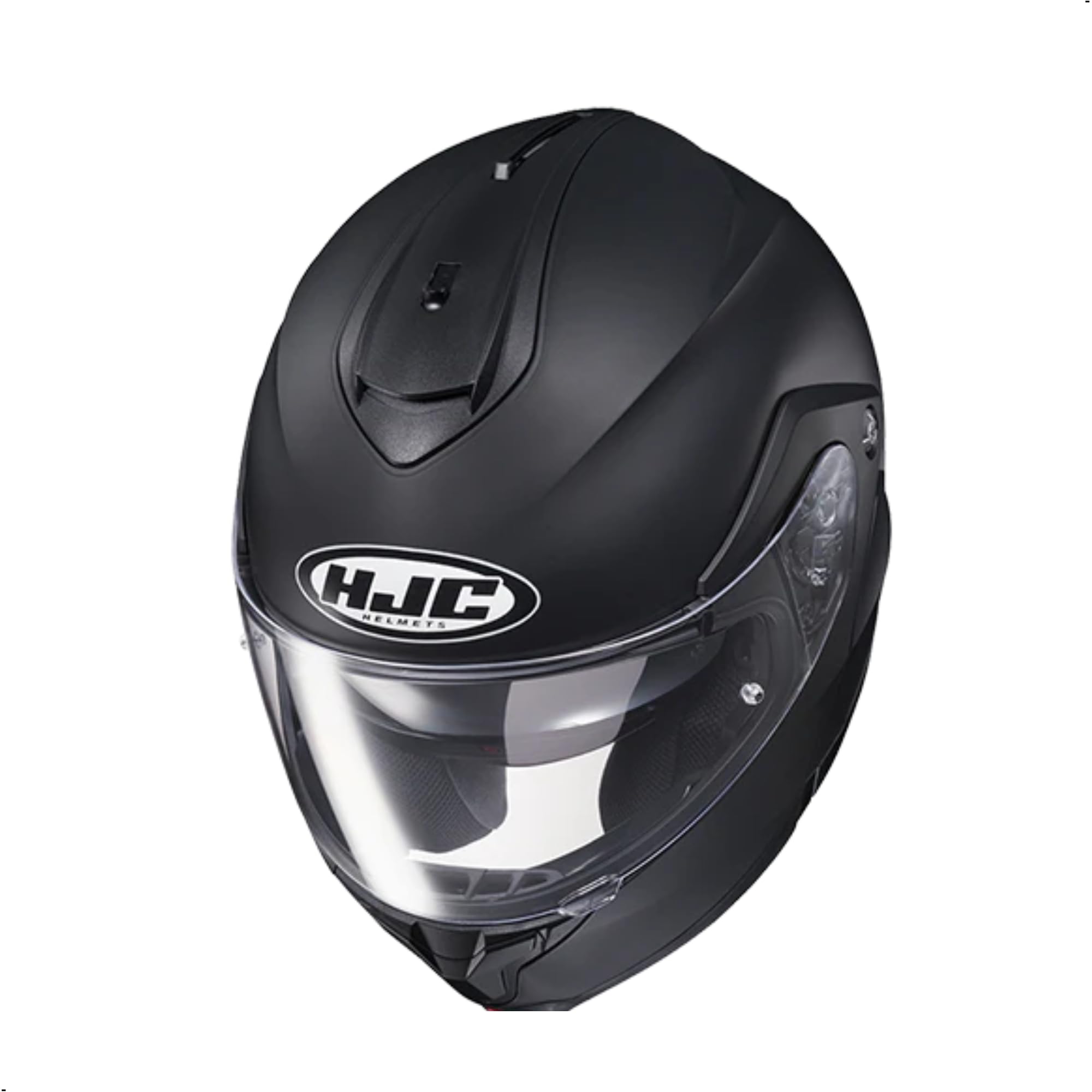 Hjc C91 Solid Modular Motorcycle Helmet With Hj-17 Pinlock Shield, Dot Approved(Semi Flat Black, Large)