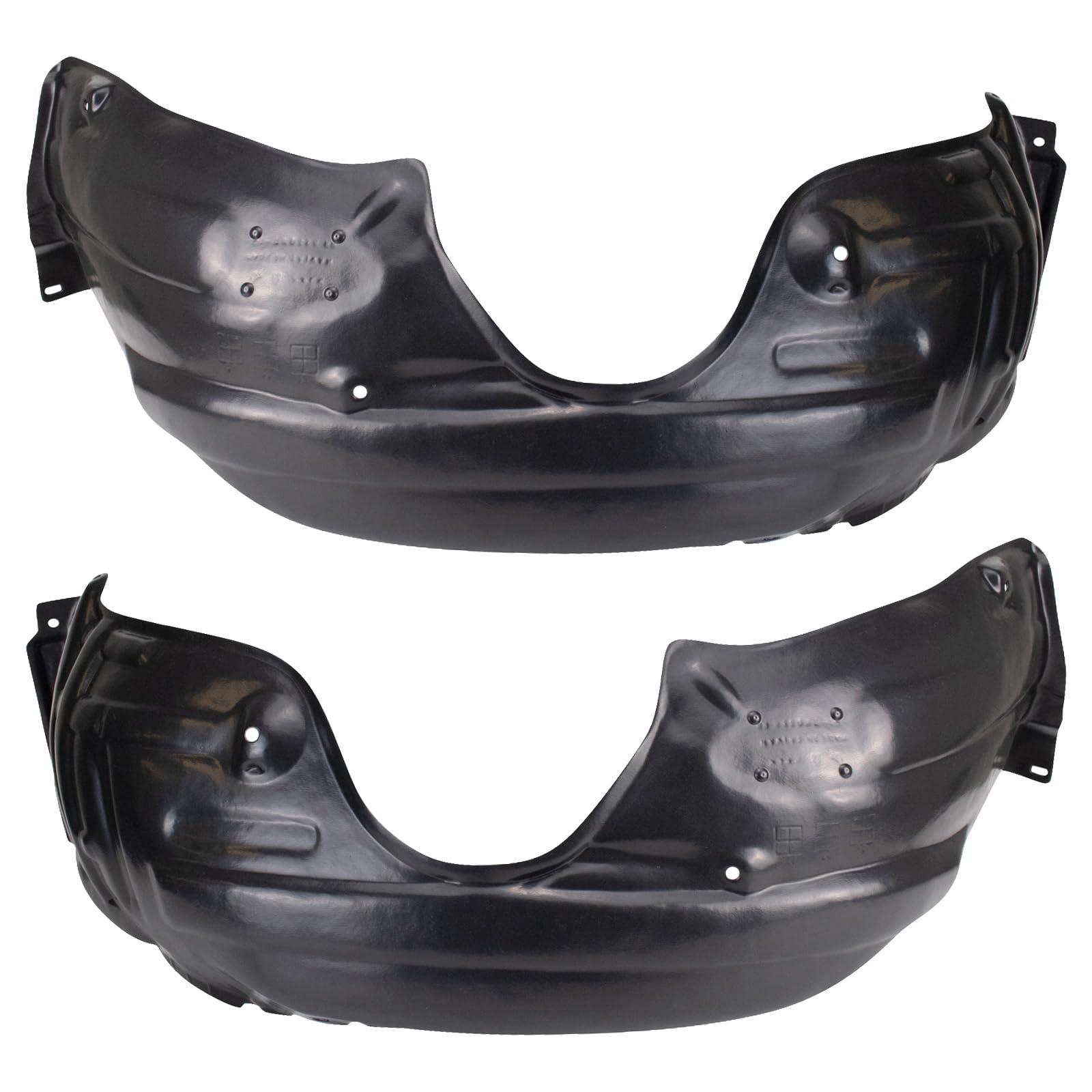 Trq Inner Fender Liner Set Compatible With 2011-2012 Toyota Avalon To1248161 To1249161