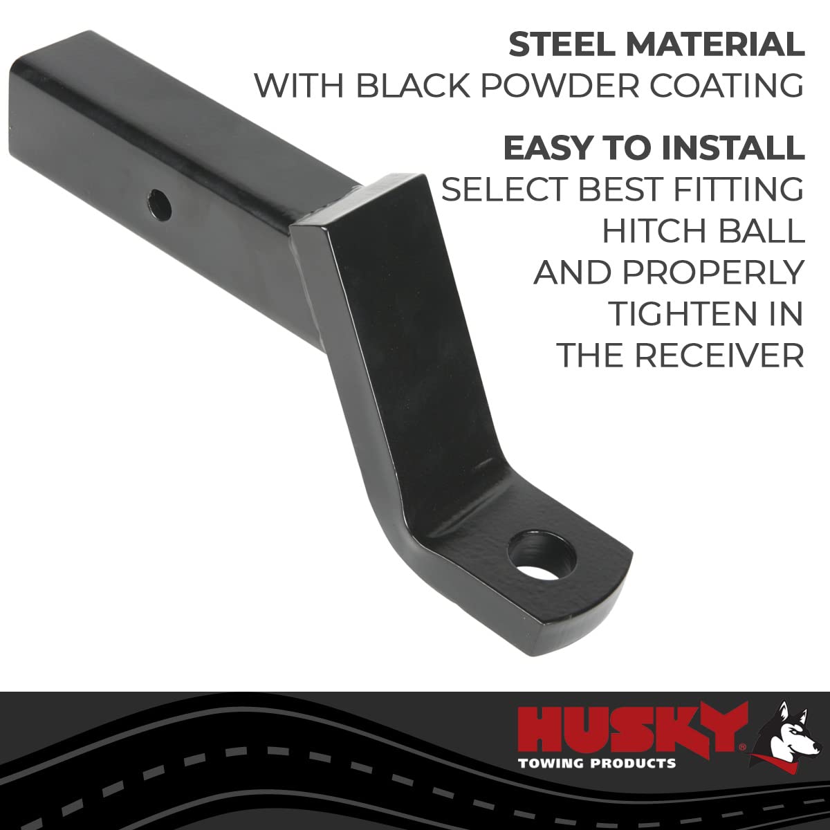 Husky Towing 2.5 Hollow Bm, Cl V, 9.5 L, 2.5 D