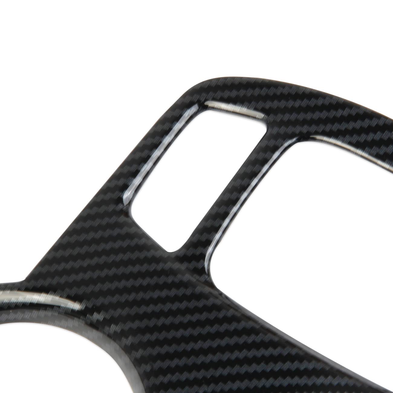 Korlot Carbon Fiber Center Console Cup Holder Knob Button Panel Cover Trim For Gmc Terrain 2018-2024