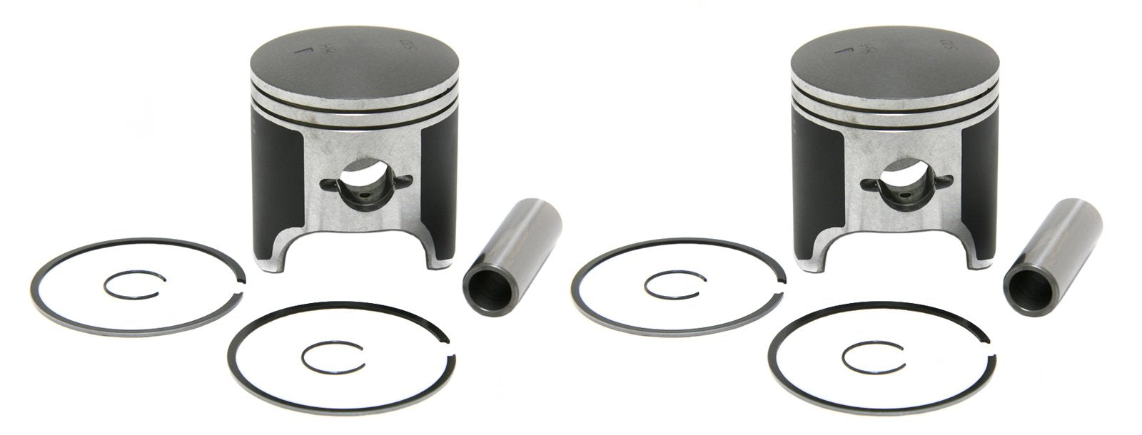 Spi, 09-687, 2 Standard Bore Piston Kits For Arctic Cat 550 Snowmobiles Fits 1991-2005 Models - 73.4Mm