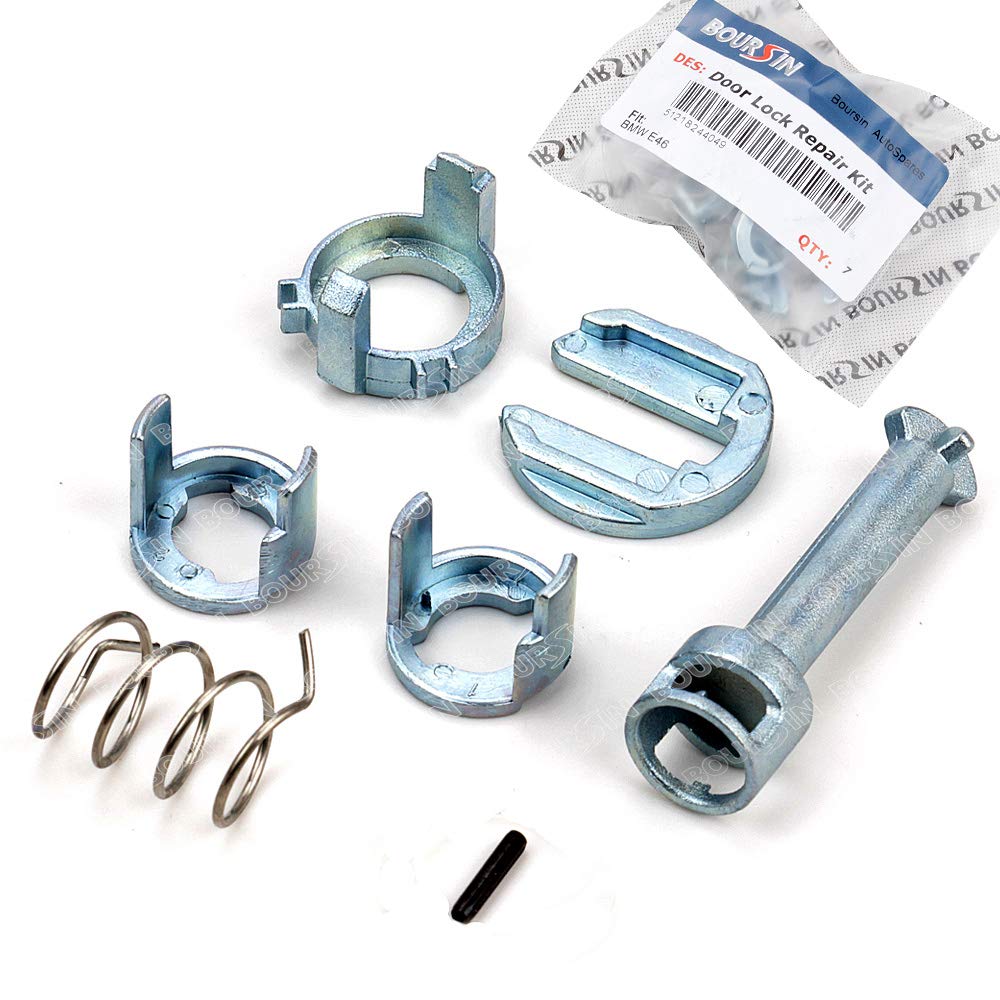 BOURSIN Door Lock Cylinder Repair Kit for BMW E46 3 Series M3 1998-2006 Front L/R Side