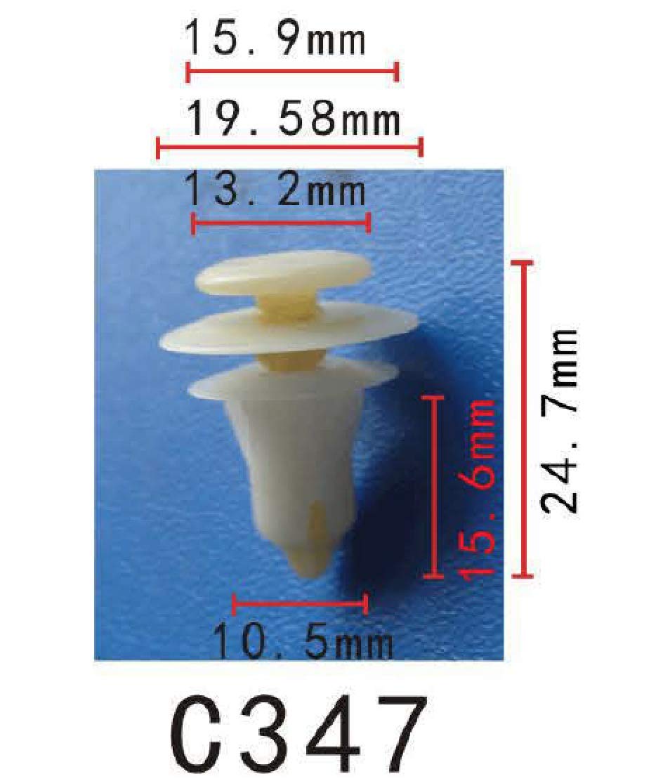 Autobahn88 Retainer Clip For Door Trim Molding, Compatible With Ford (Oem: W708621S300) (Pack Of 20)