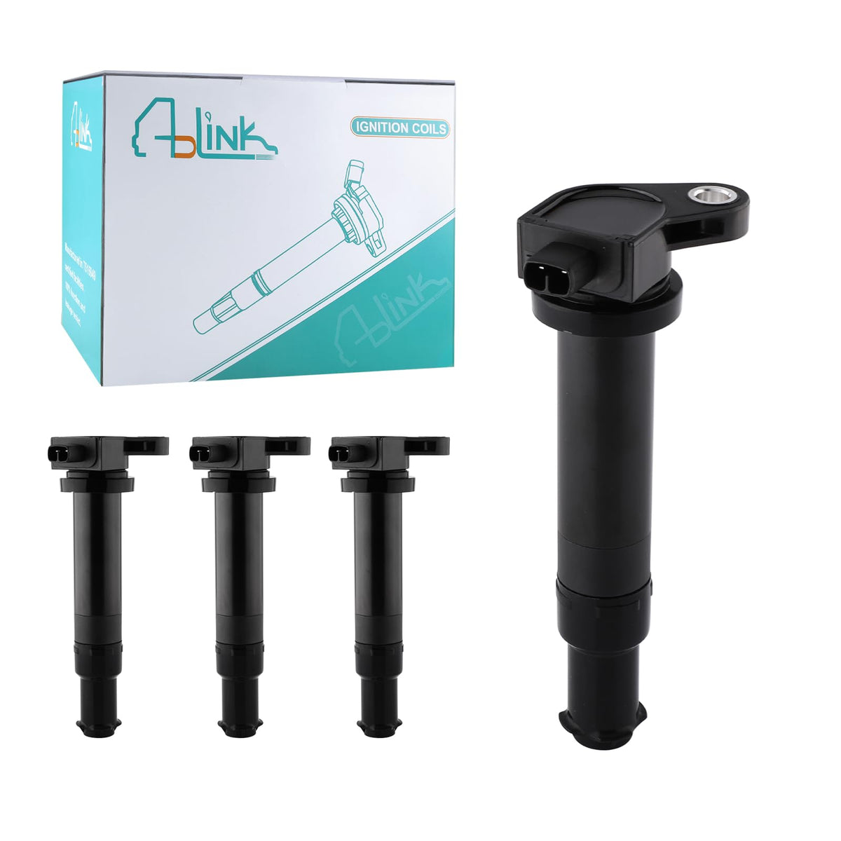 Aulink 4Pcs Uf499 Ignition Coil Pack 1.4L 1.6L For Dodge Attitude 2006-2010,Hyundai Accent 2006-2011,Kia Rio Rio5 2006-2011 Ic57
