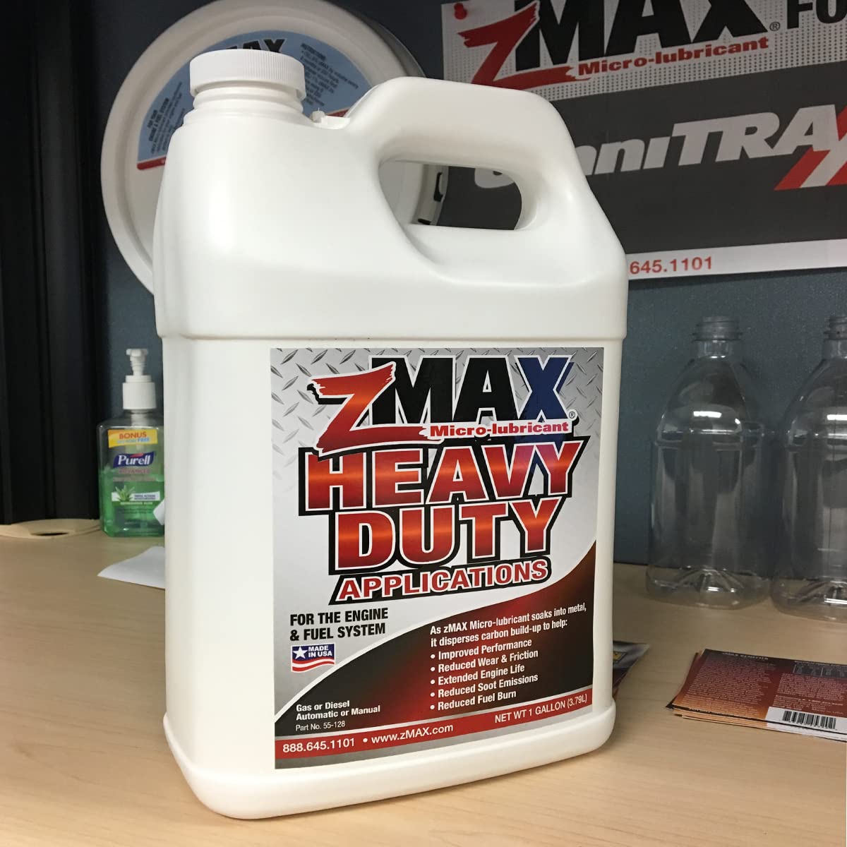 Zmax 55-128 - Heavy Duty Multi-Purpose Formula For Engine & Fuel Systems - Easy To Use - Reduces Carbon Build-Up - Lubricates Me