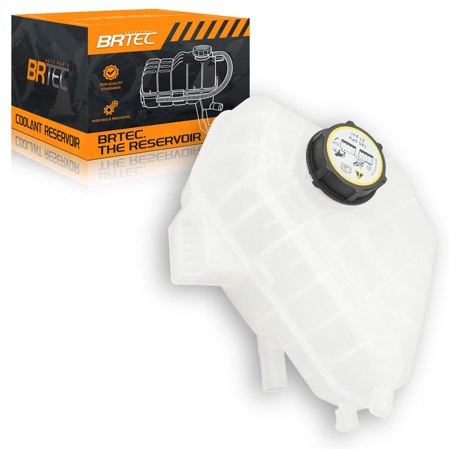 BRTEC 603-381 Front Engine Coolant Reservoir Compatible with Ford Fiesta 2011-2019