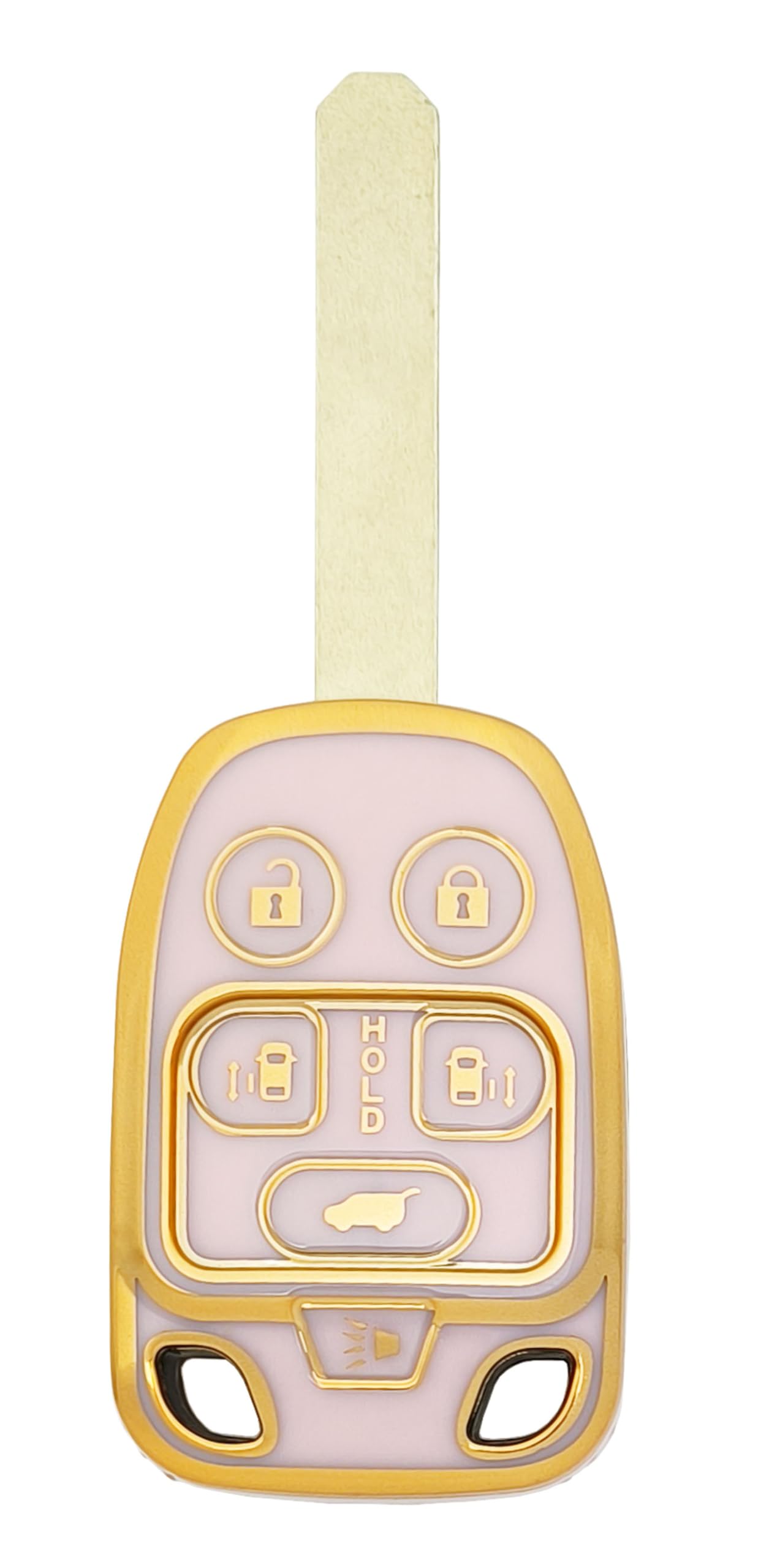 Chyoekey Key Fob Cover Case Shell Keychain For Honda Odyssey 2011 2012 2013 (N5F-A04Taa) Pink (For Honda B)