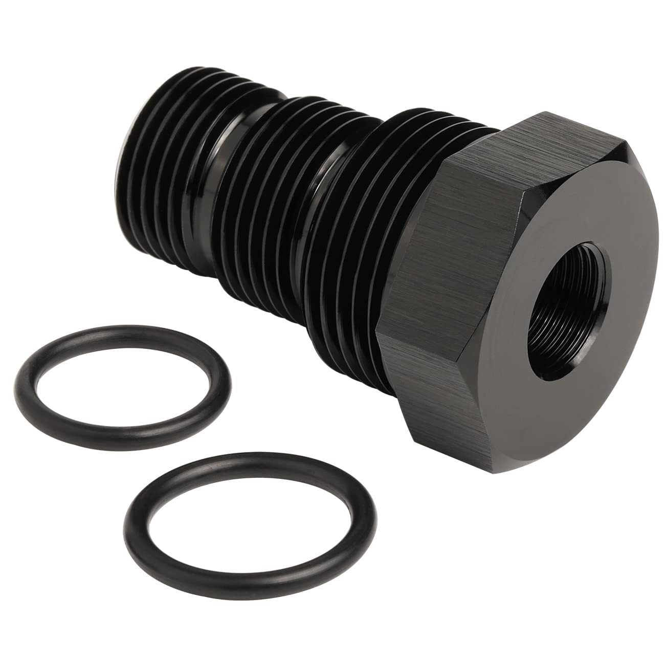 Podavelle 1/2-28 Female To 3/4-16 13/16-16 3/4 Npt Male Hose Adapter Reducer Fitting Connector Aluminum Black