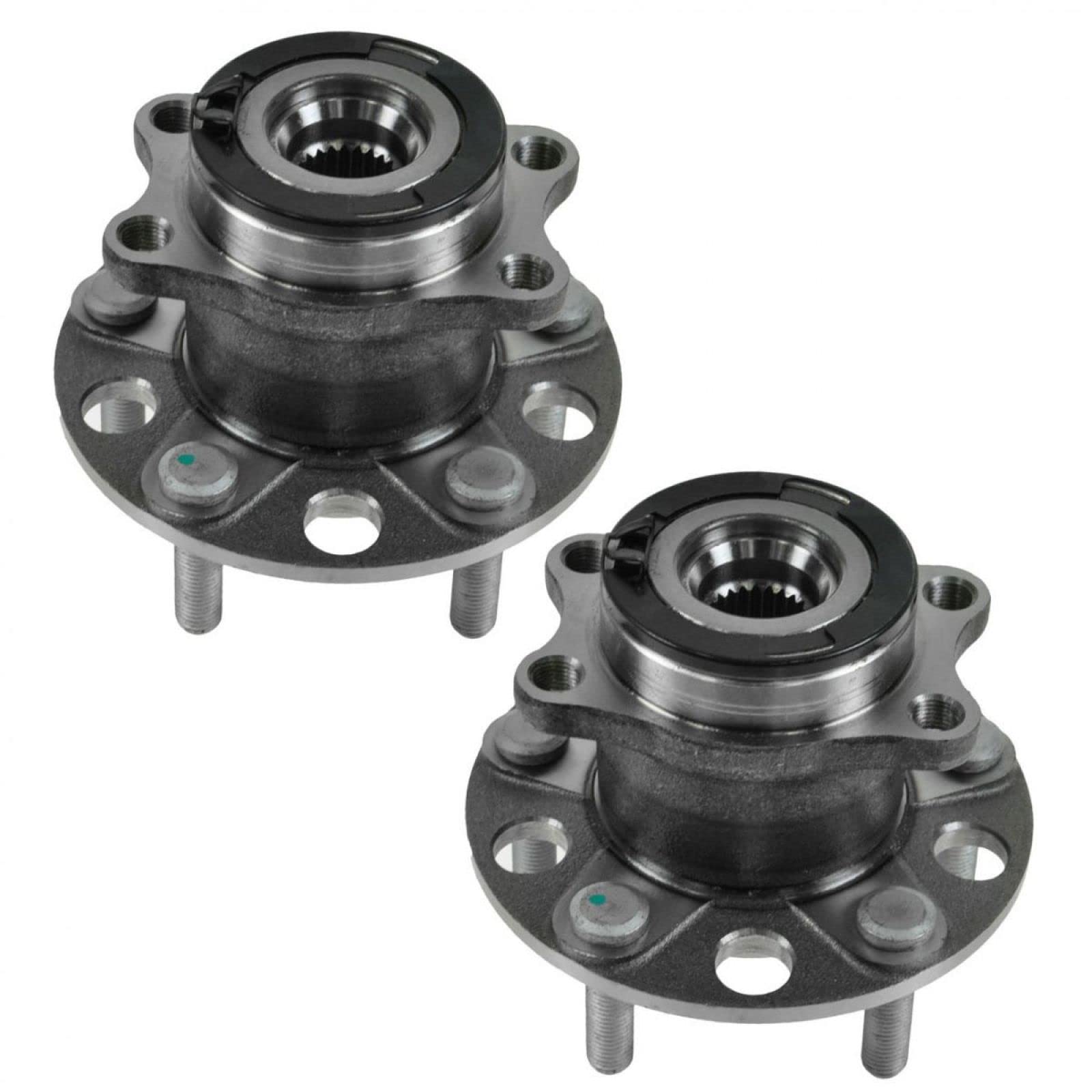 Trq Rear Wheel Hub Bearings Assembly Set Compatible With 2007-2008 Dodge Caliber 2007-2017 Jeep Compass Patriot