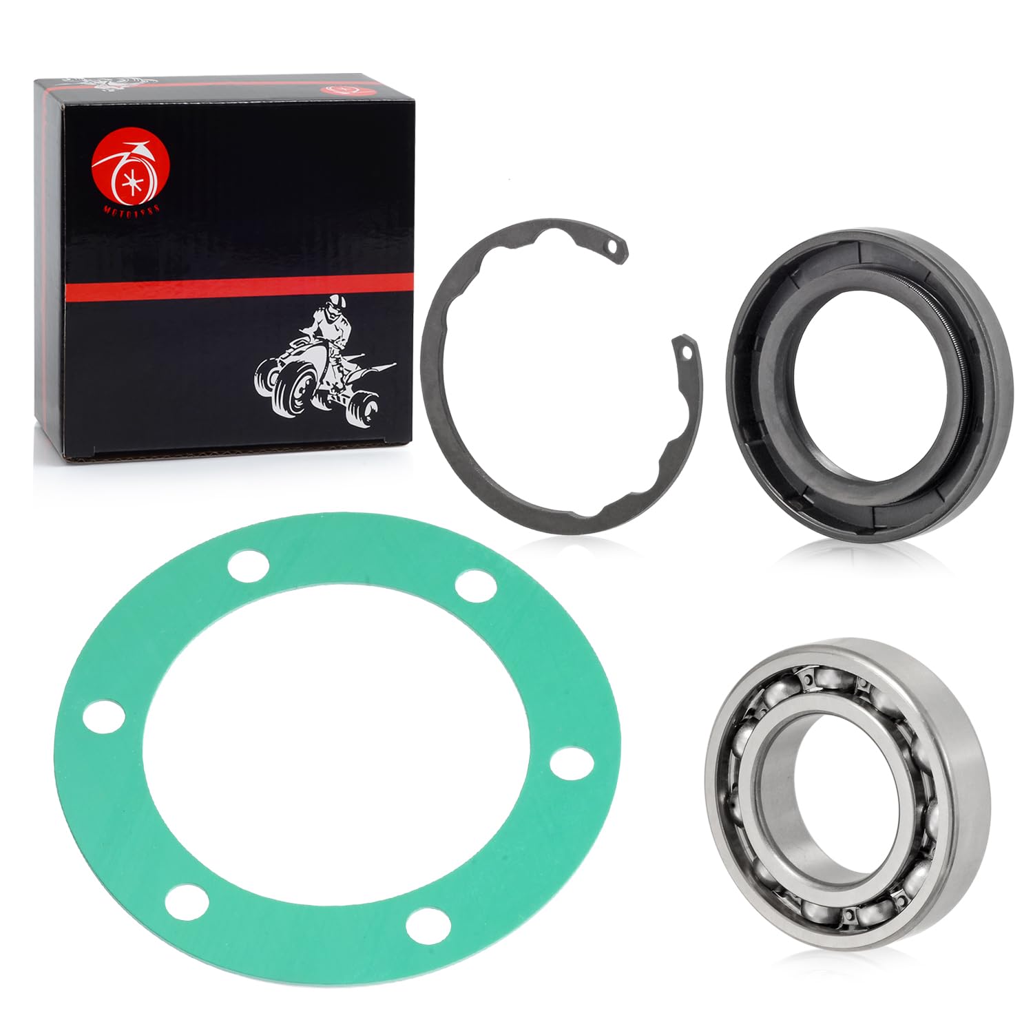 Rear Axle Bearing Seal Gasket Kit For Kawasaki Kaf620 Mule 2500 2510 2520 3000 3010 3020 4000 4010 Trans