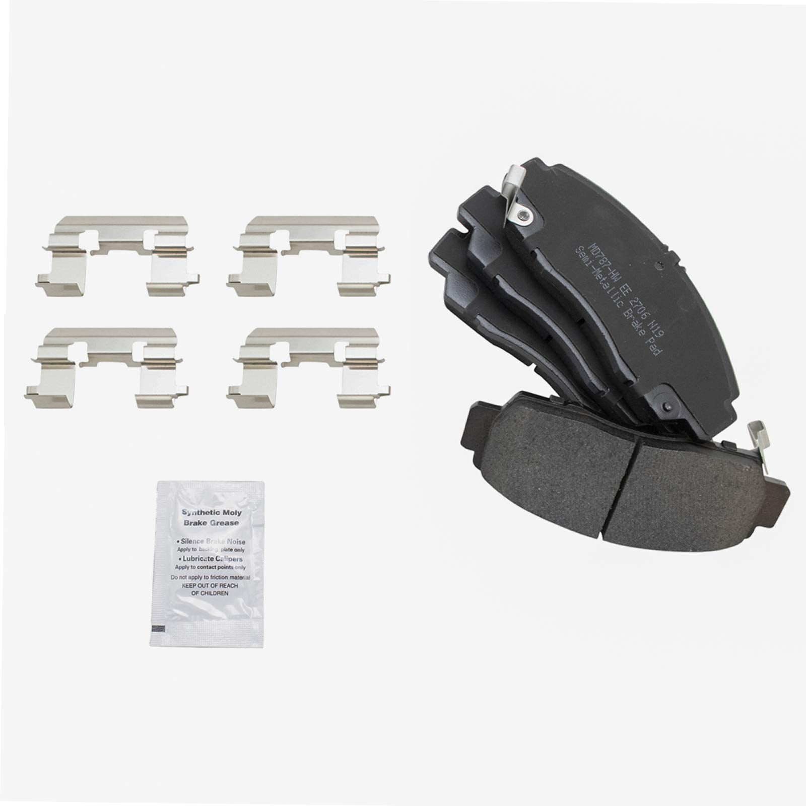 Trq Front Brake Pad & Rotor Kit Brake Pads Brake Rotor Semi-Metallic Premium G-Coated Compatible With 2001-2003 Acura Cl 1999-20