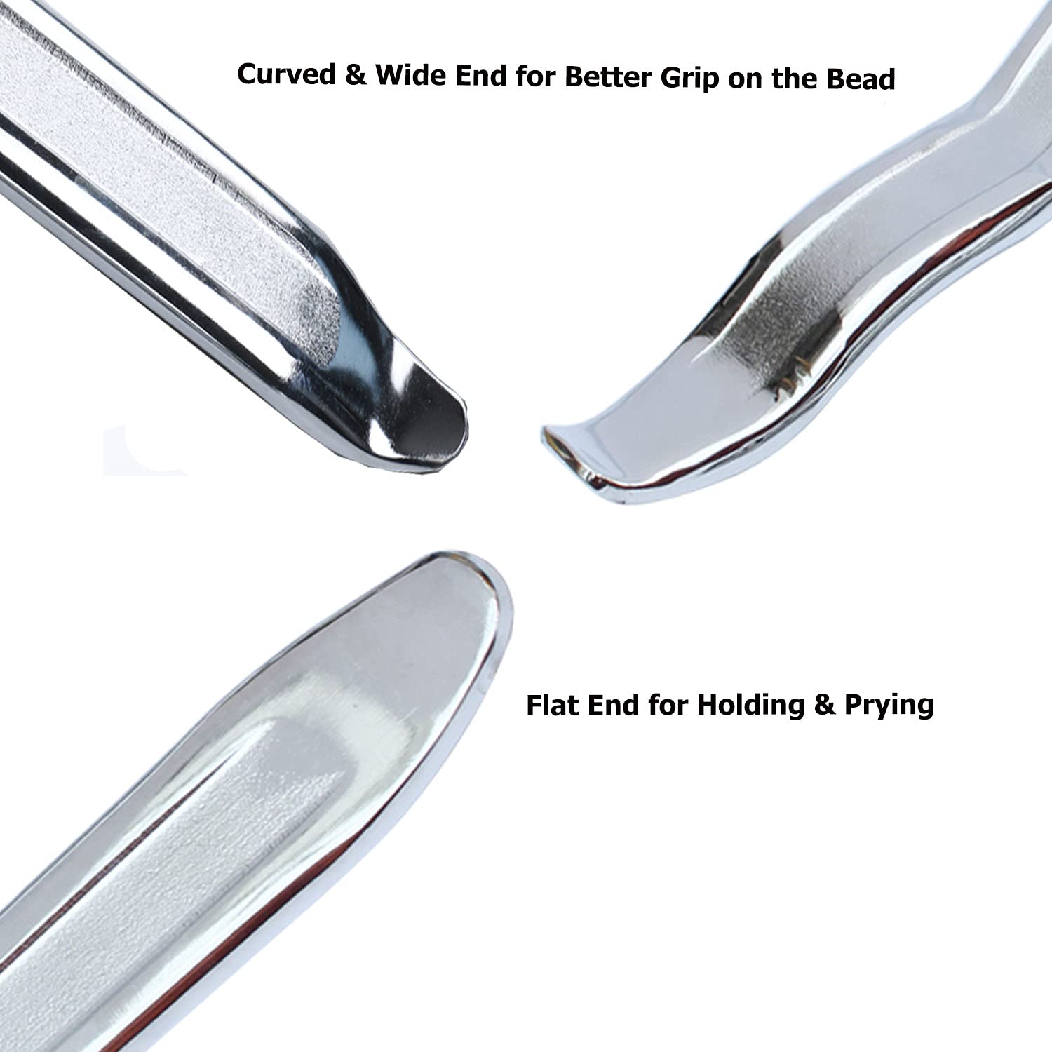 Dr.Roc 3 X 19.5 Inch Staight And Curved Tire Irons Tire Levers Tr413 Valve Stem Set Tire Tool Motorcycle Dirt Bike Lawn Mower At