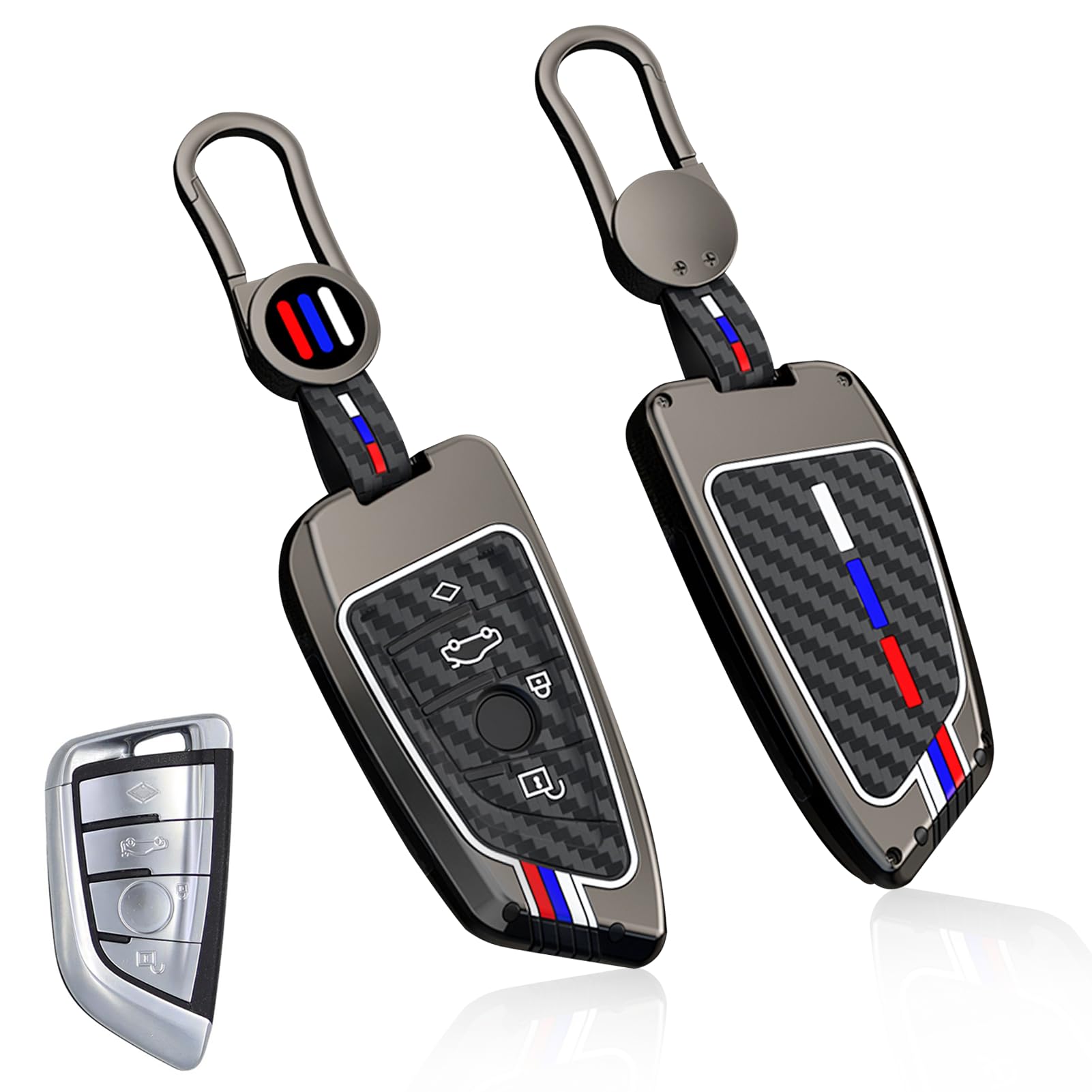 Jaronx Compatible With Bmw Key Fob Cover 2'F45/3'G20/5'G30/6'G32/7'G11/8'G14/X1 F48/X3 G01/X4 G02/X5 F15 G05/X6 F15 G06/X7 G07/Z