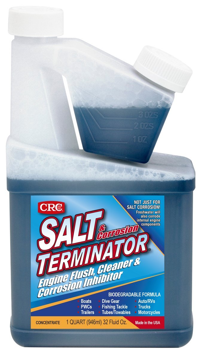 Crc (Sx32-7Pk) Salt Terminator Engine Flush, Cleaner And Corrosion Inhibitor - 32 Fl. Oz., (Pack Of 7)