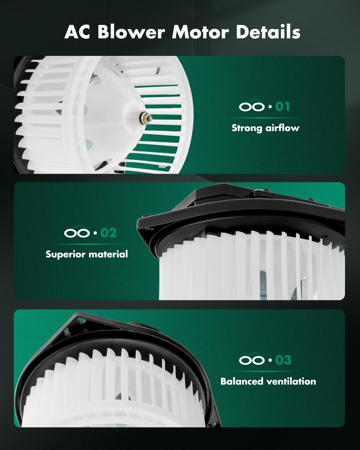 Scitoo Heater Blower Motor W/Fan Hvac A/C Blower Motor Fit For 2008-2012 Infiniti Ex35 /2003-2007 Nissan 350Z /2011-2016 Nissan