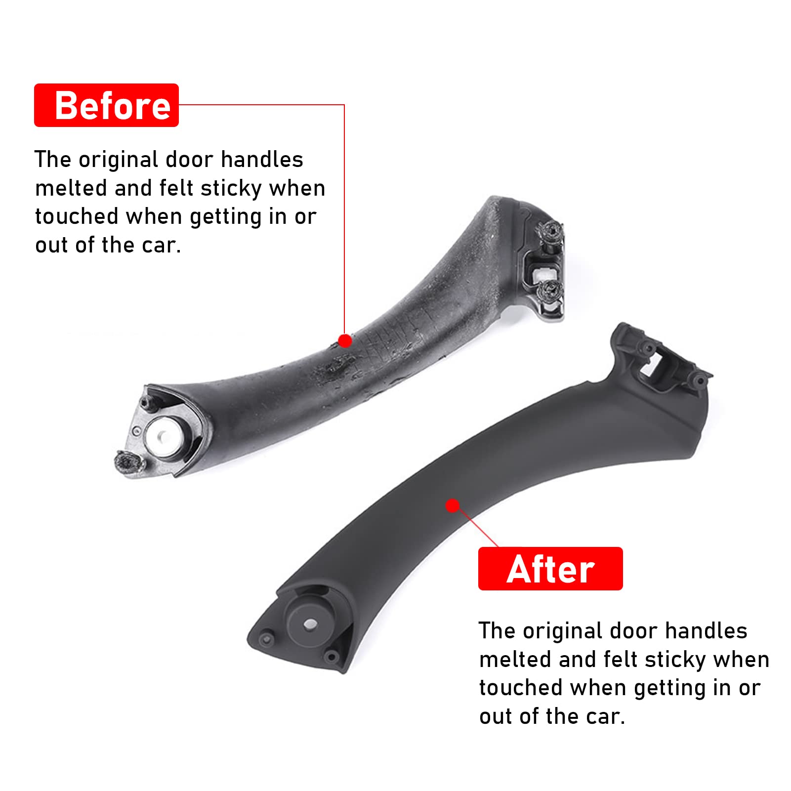 Jaronx Compatible With Bmw 3 Series Door Handle E90/E91/E92/E93 2004-2011, 6Pcs Left And Right Interior Door Pull Handle Replace