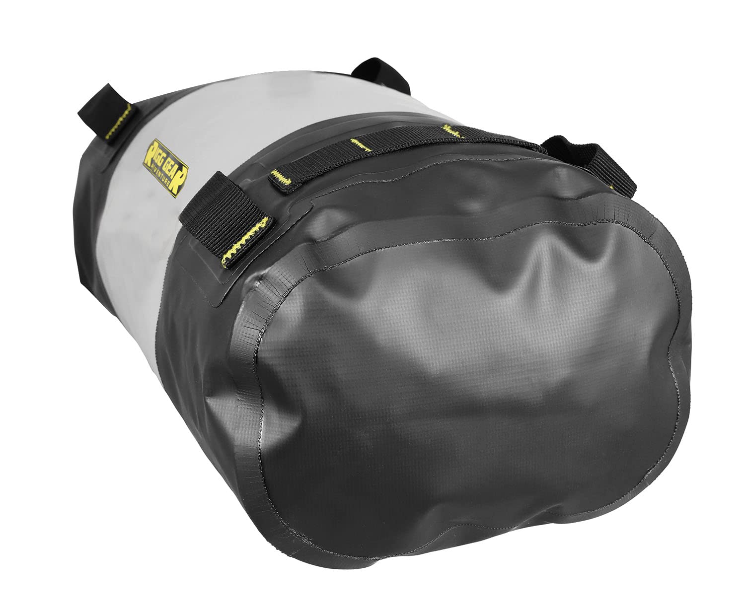 Nelson-Rigg Hurricane Waterproof Dry Roll Bag 10L, Roll Top, Includes Straps To Attach To Vehicle, Air Purge Valve Black/Gray