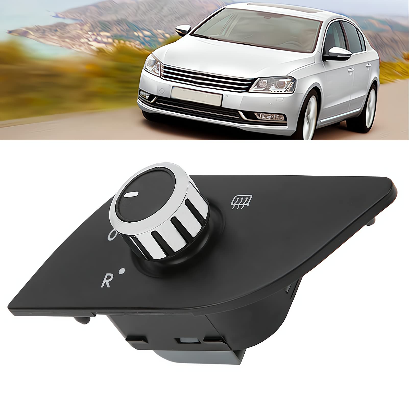 Side View Mirror Control Switch Adjust Knob Compatible With Passat 2012 2013 2014 2015 Us Model Left Front Driver Side Door Mirr