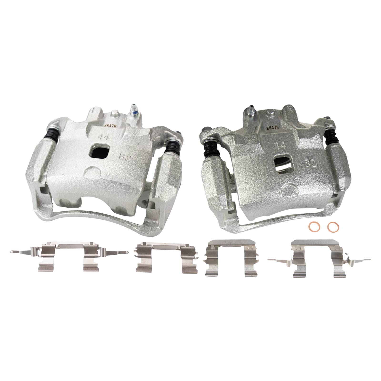 Trq Front Brake Caliper Set Compatible With 2009-2014 Nissan Cube 2007-2012 Versa