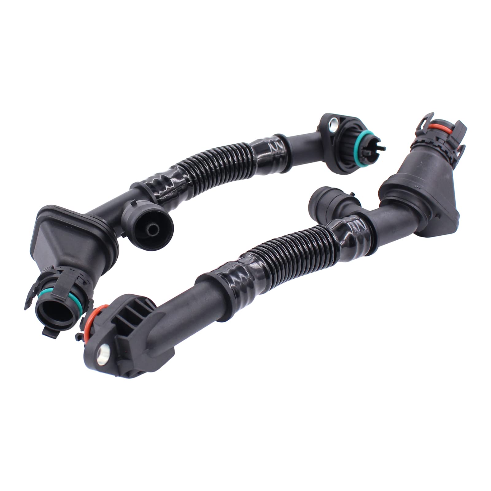 Newyall Left And Right Engine Crankcase Vent Breather Hose For Bmw 550I/550I Gt/650I/750I/750Li/Alpina B7/Alpina B7L Xdrive 550I 550I Gt 650I 750I 750Li Alpina B7/B7L X5 X6