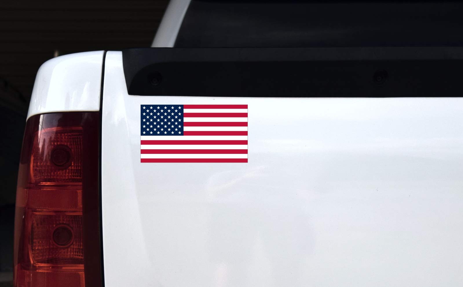 Stickertalk Proportional Usa Flag Vinyl Sticker, 7 Inches By 3.8 Inches