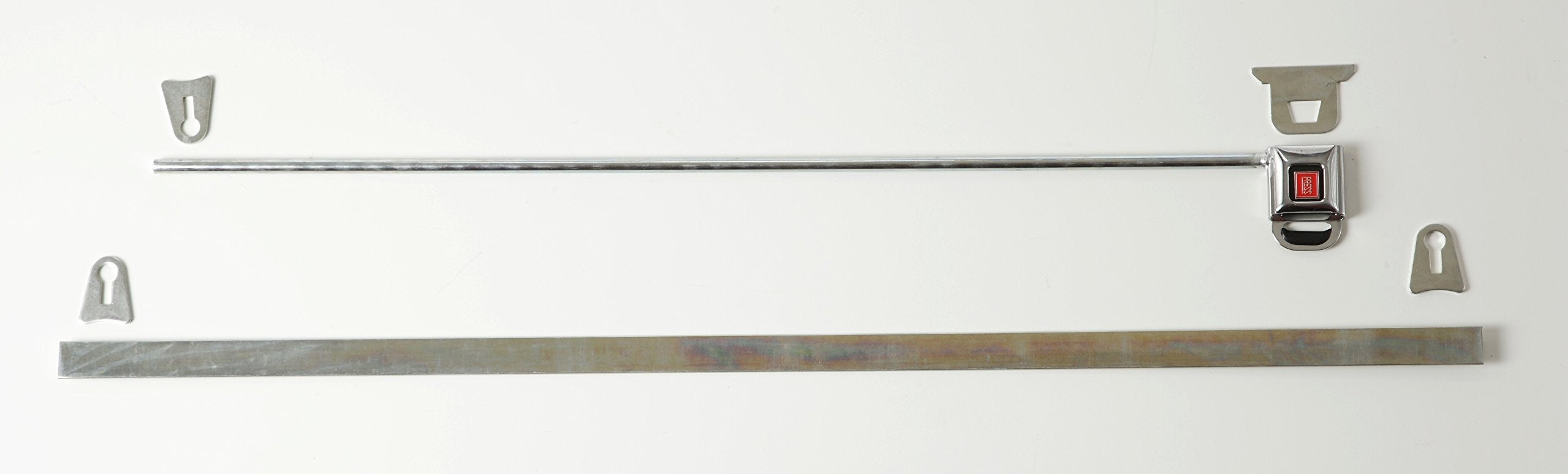 RaceQuip Window Net Mounting Kit 30&quot; Round GM Buckle Type Top Bar 35&quot; Flat Bottom Zinc Plated Steel 700102