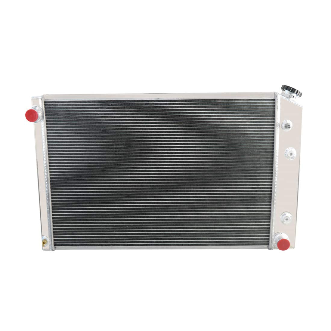 Primecooling 56Mm 3 Row Core Aluminum Radiator +2X12'' Fan +Shroud For Chevrolet Gmc C/K Series Pickup & Trucks 1973-91