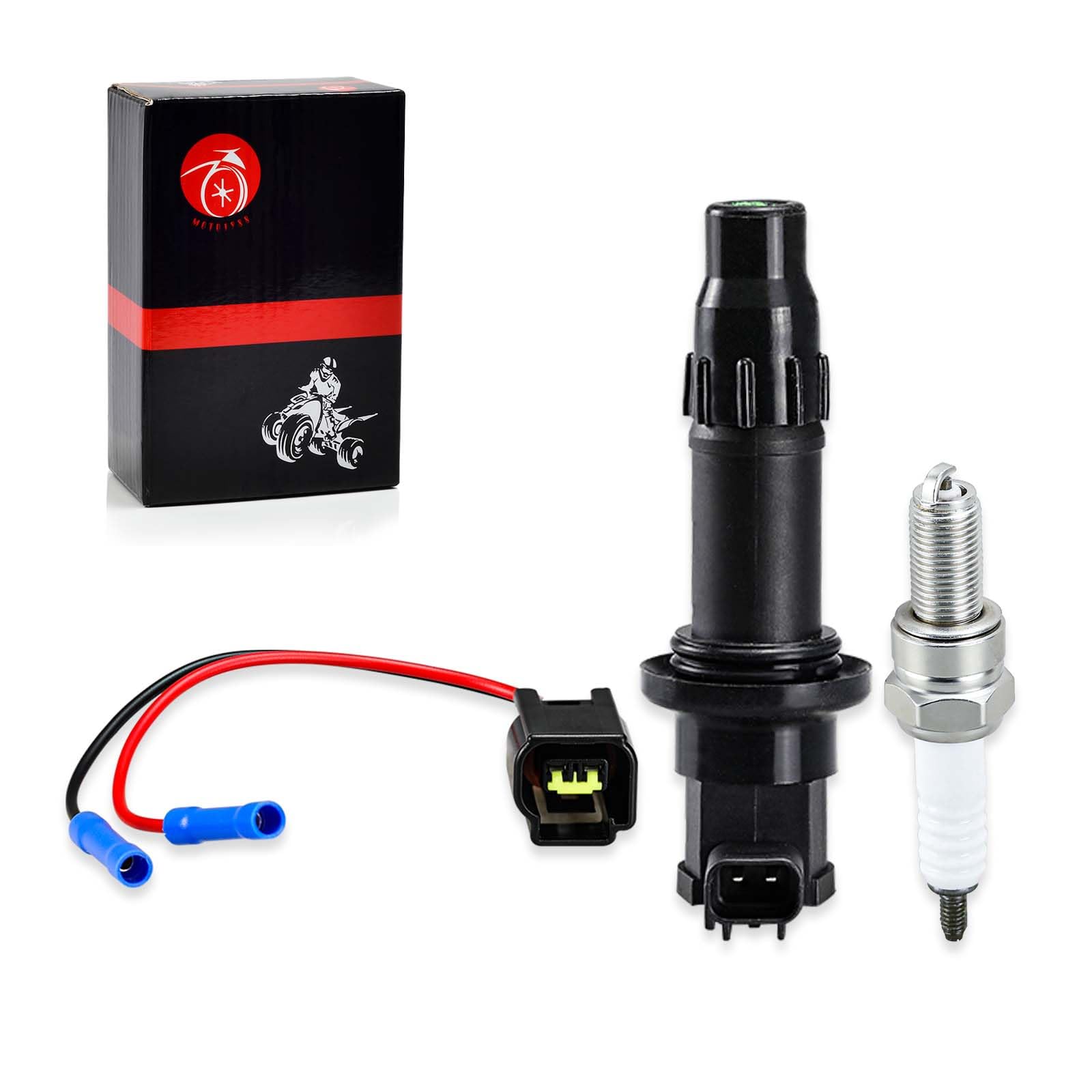 Ignition Coil & Plug w/Spark Plug For Yamaha YZ450F 2003-2009 WR450F 2003-2011 YFZ450 2004-2013
