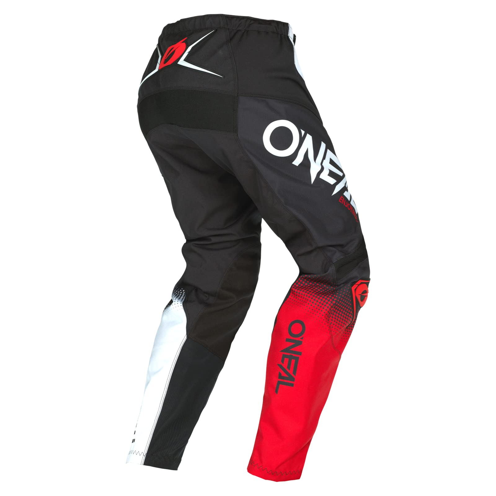 O'Neal Mens Snug Fit Element Racewear Pants, Black/White/Red, 42 Us