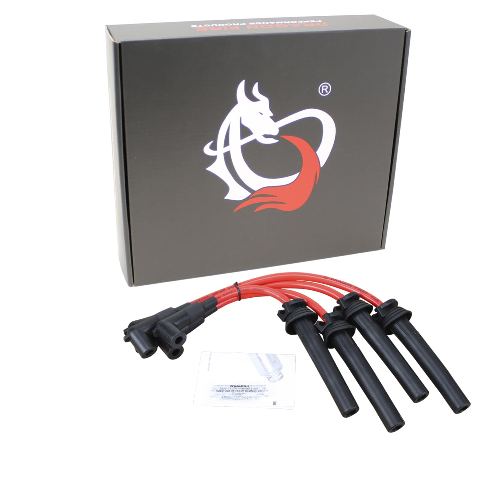 AIP Electronics Dragon Fire Race Series High Performance 10.2mm Ignition Spark Plug Wire Set Compatible with 2002-2006 Mini Coop