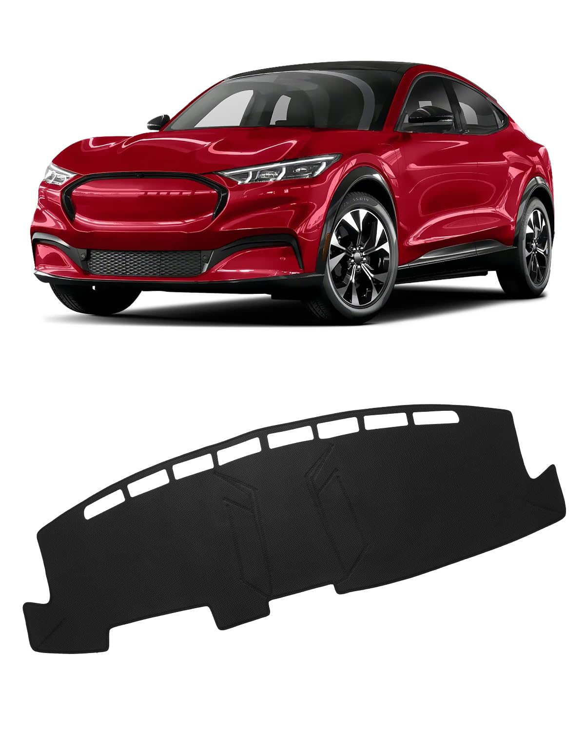 Fiilines Dash Cover Compatible With Ford Mustang Mach E 2021 2022 2023 2024 Dashboard Cover Interior Mach E Accessories Nonslip