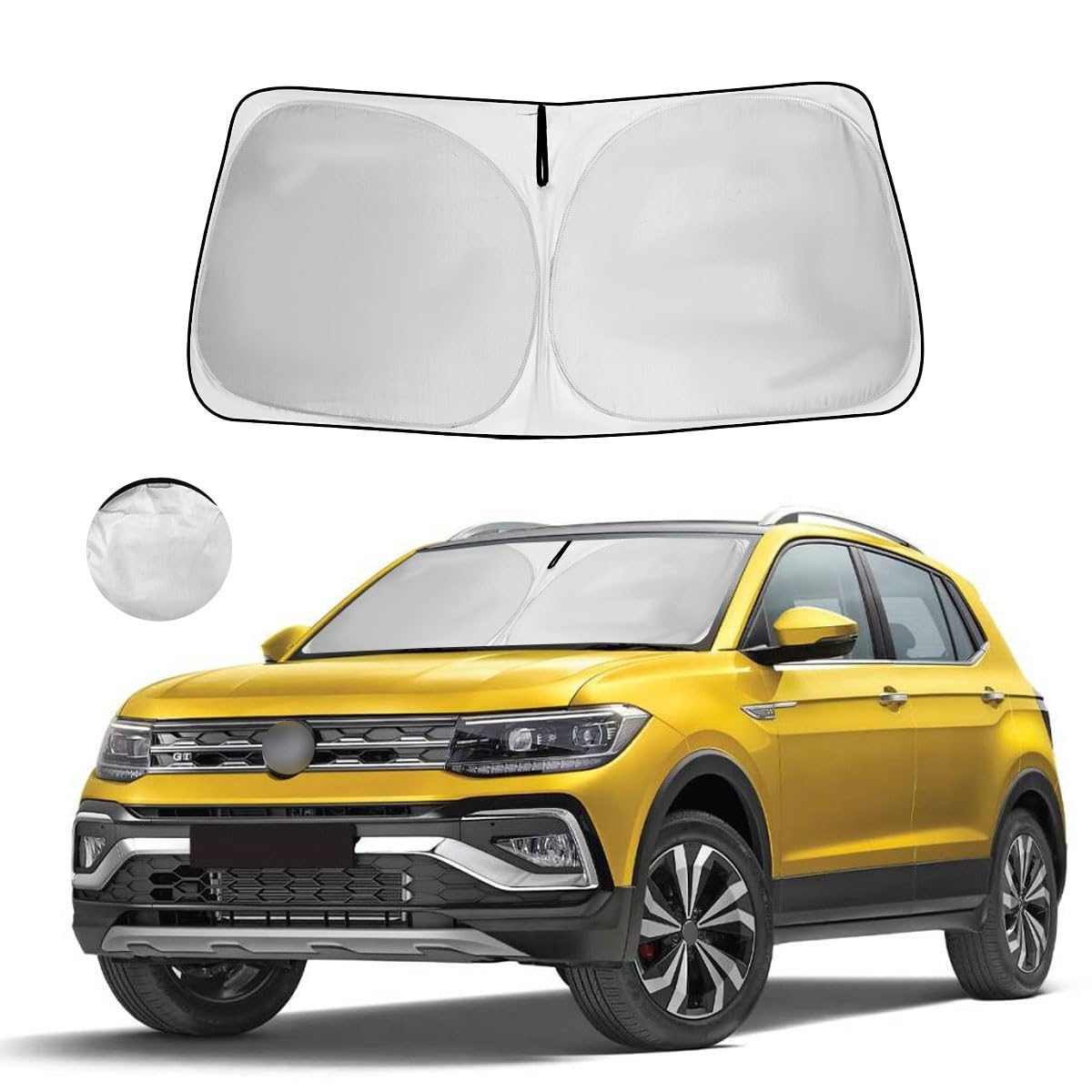 Upgraded Windshield Sun Shade Window Sunshade For 2025 2024 2023 2022 2021 2020 2019 2018 Vw Tiguan Accessories Preferred Premiu