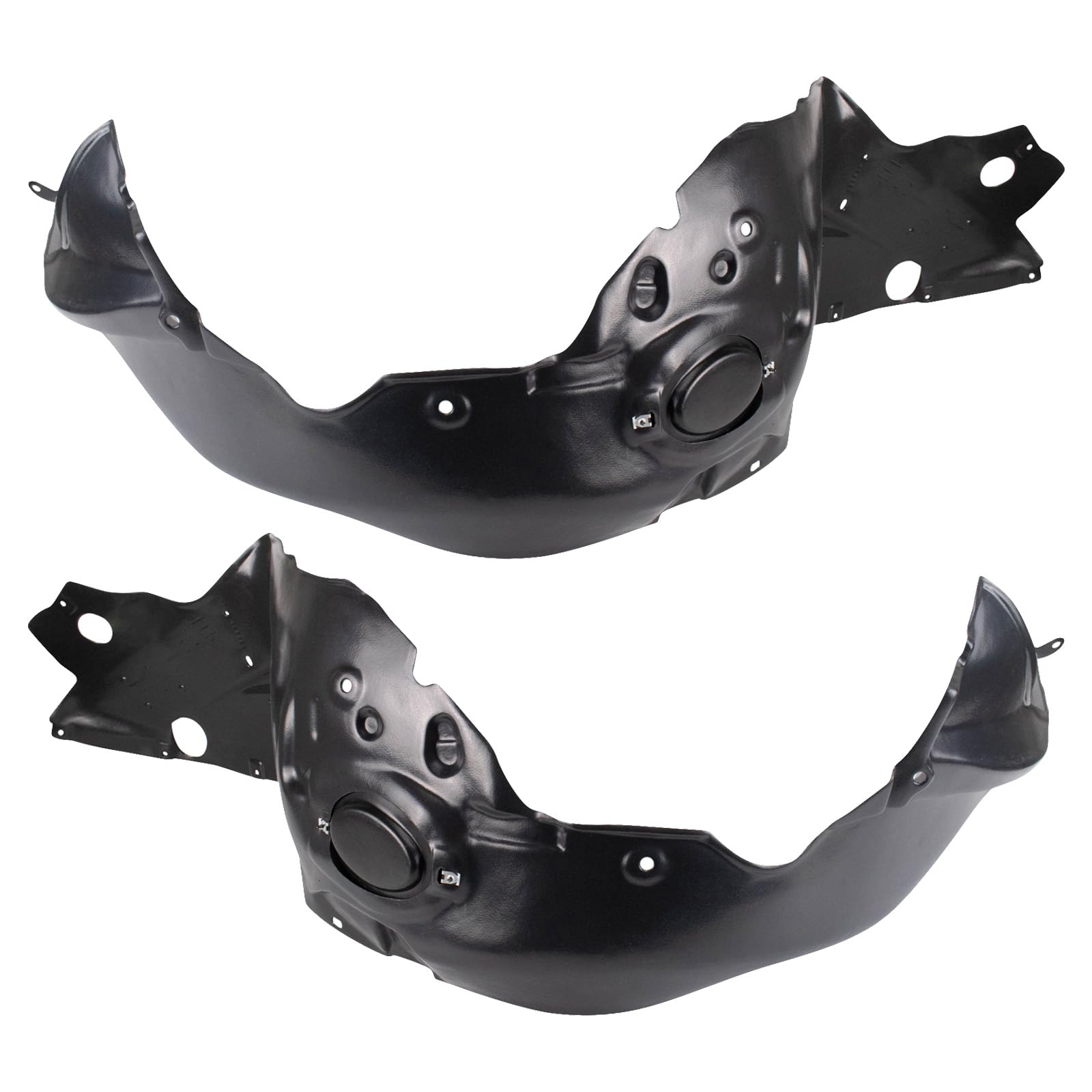 Trq Front Inner Fender Liner Set Compatible With 2006-2009 Ford Fusion 2006 Lincoln Zephyr Mercury Milan Fo1250136 Fo1251136