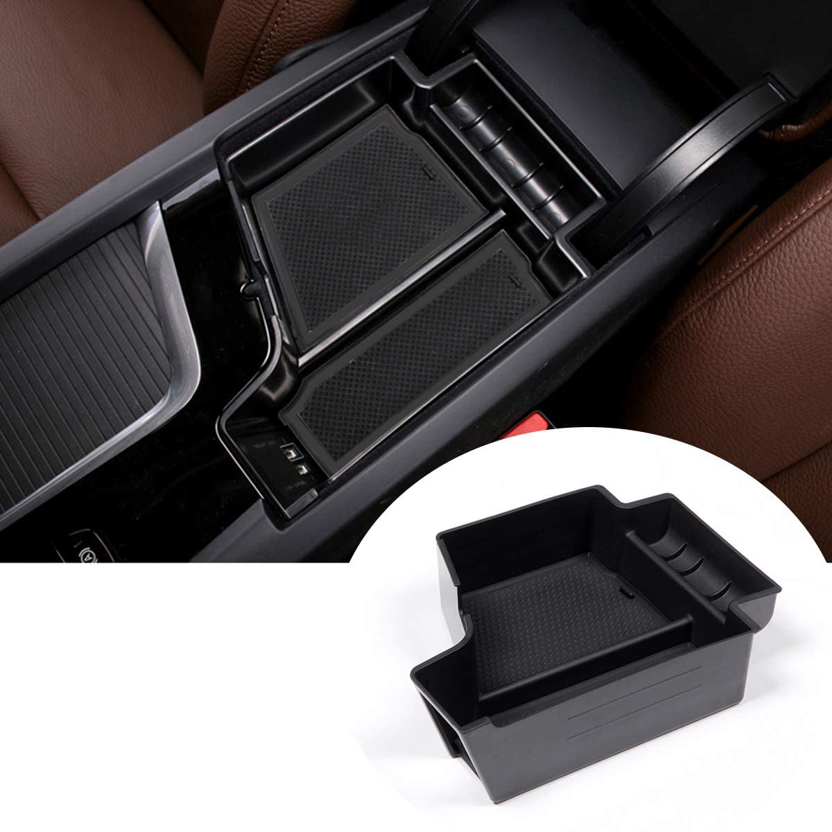 Center Console Armrest Storage Box Organizers Phone Tray Accessories For Volvo S90 Xc90 V90Cc 2017 2018 2019+, For Volvo Xc60 20