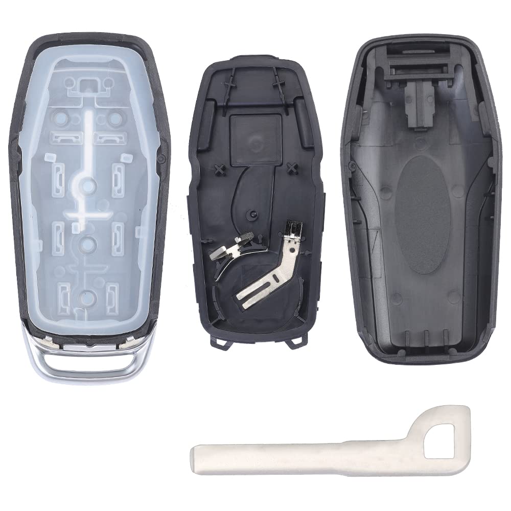 Keymall Remote Key Fob Case Shell for Ford Edge/Explorer/Fusion/Mustang & Lincoln MKZ/MKC/MKX - 5 Button Replacement Cover
