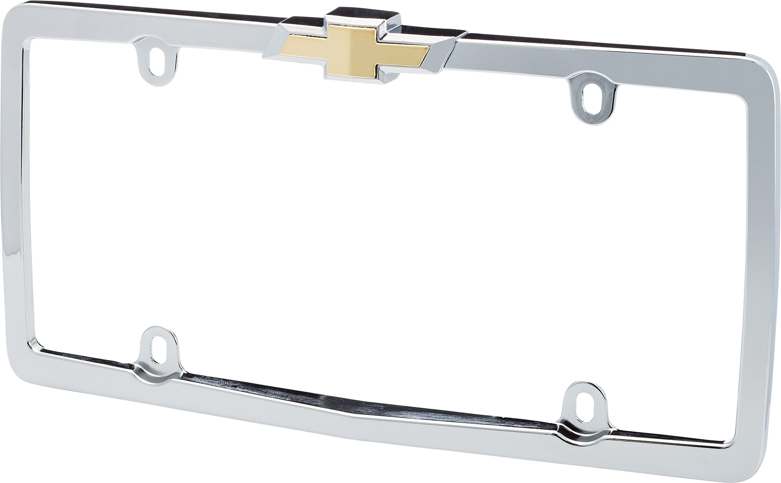 Cruiser Accessories 10437 Chevy License Plate Frame, Chrome/Gold