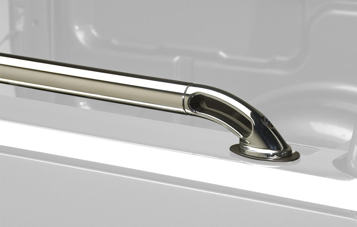 Putco Classic Locker Side Rails - Fits Ford F-150 2015-2025/F-250/F-350/F-450 2017-2025 8' Bed - Chrome Stainless Steel