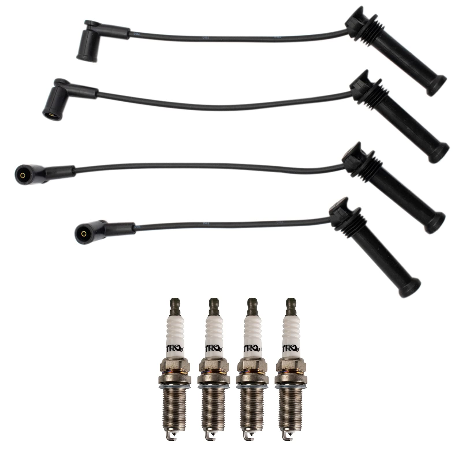 TRQ Ignition Kit Spark Plug & Wire Set Compatible with Ford Taurus Mercury Sable V6 3.0L